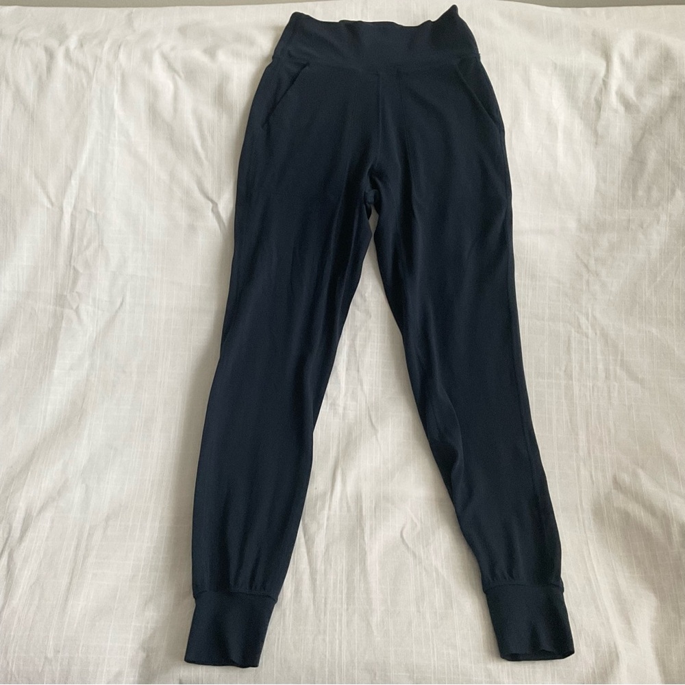 lululemon athletica Black Track Joggers with Tapered Cuffs